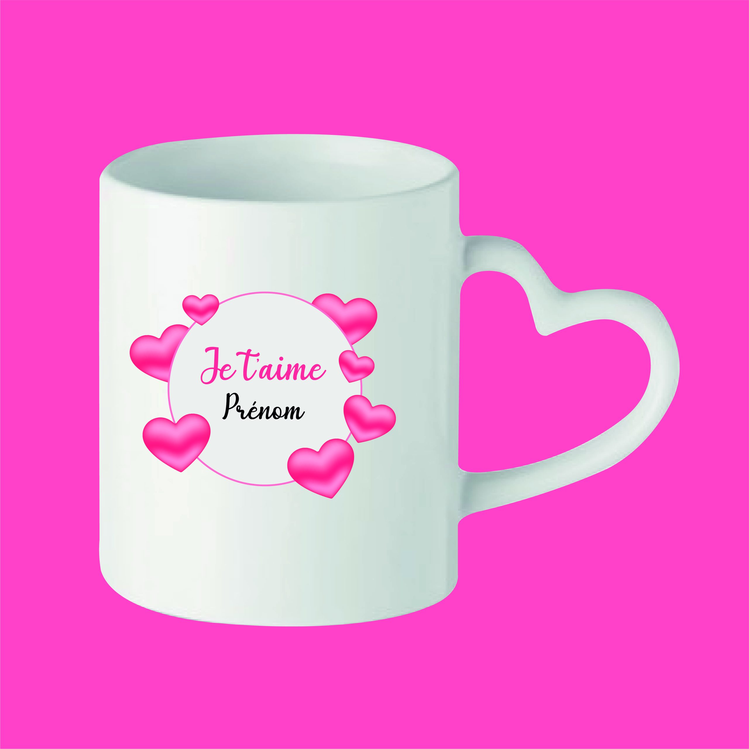 Mug personnalisé prénom et motif