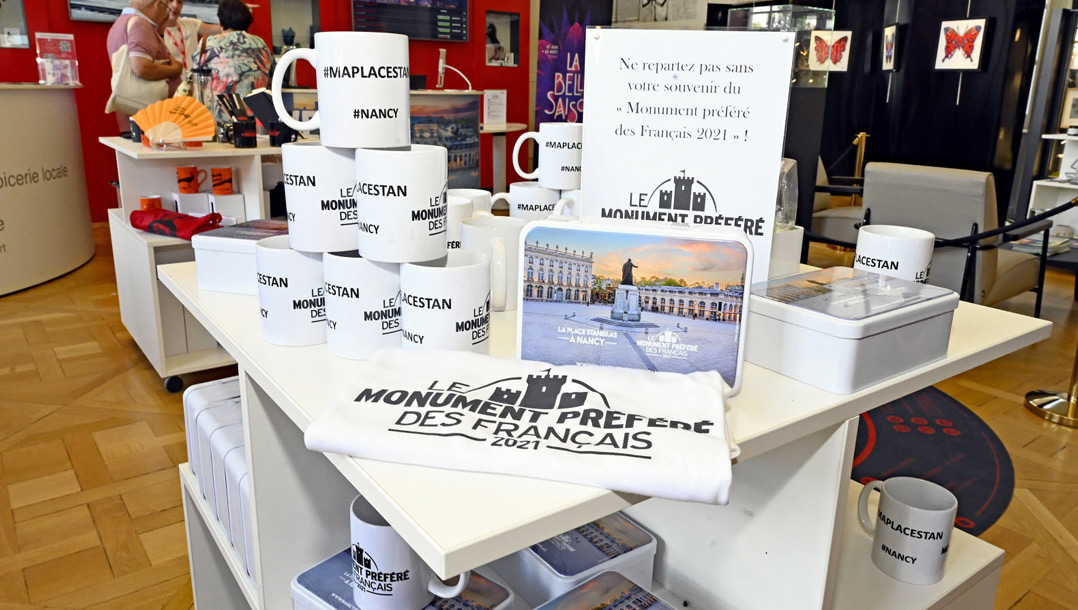 Nos produits disponibles à l’Office du Tourisme de Nancy